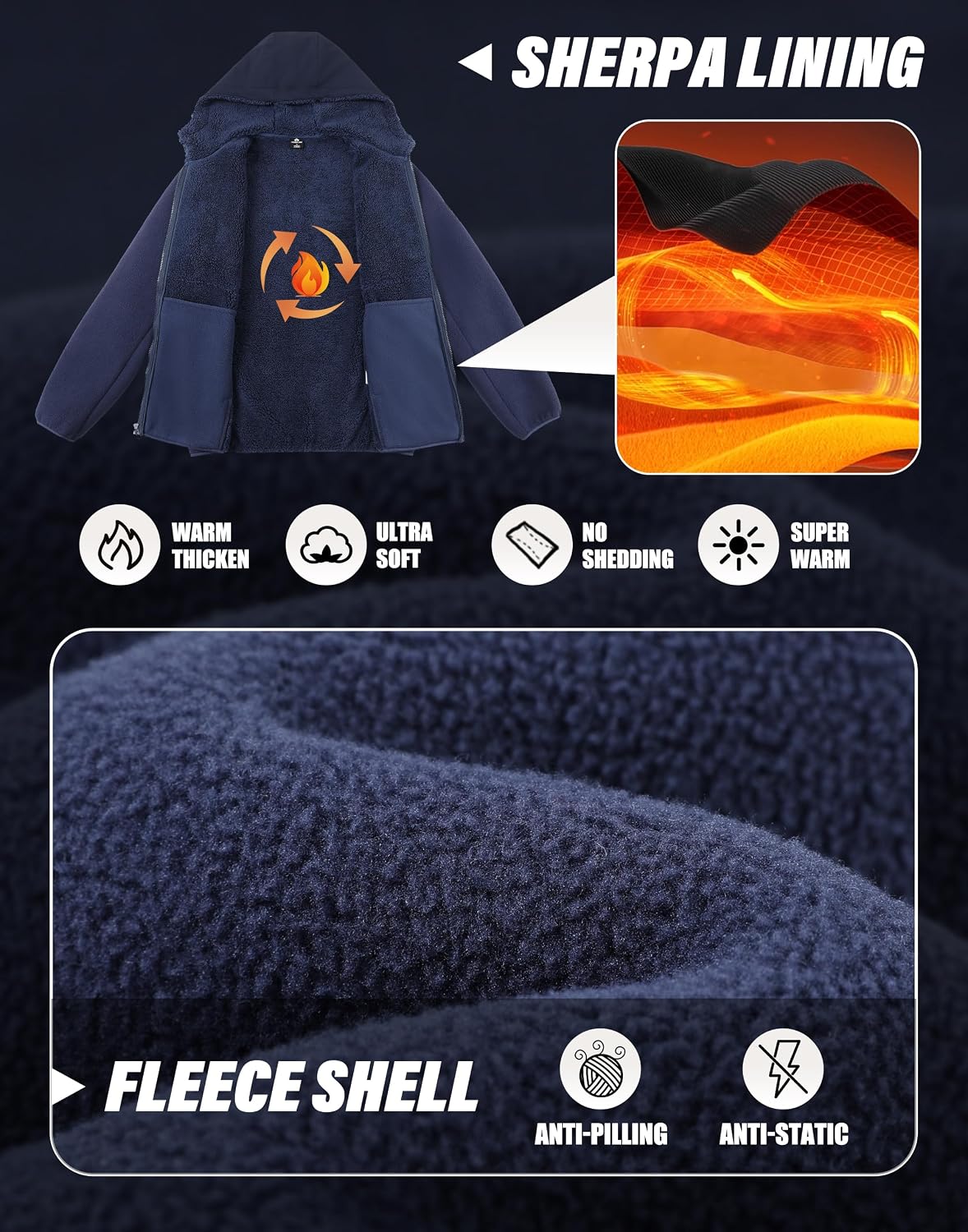 Pioneer Camp Men's Polar Fleec - đánh giá và giá Sherpa Hoodie Fleece