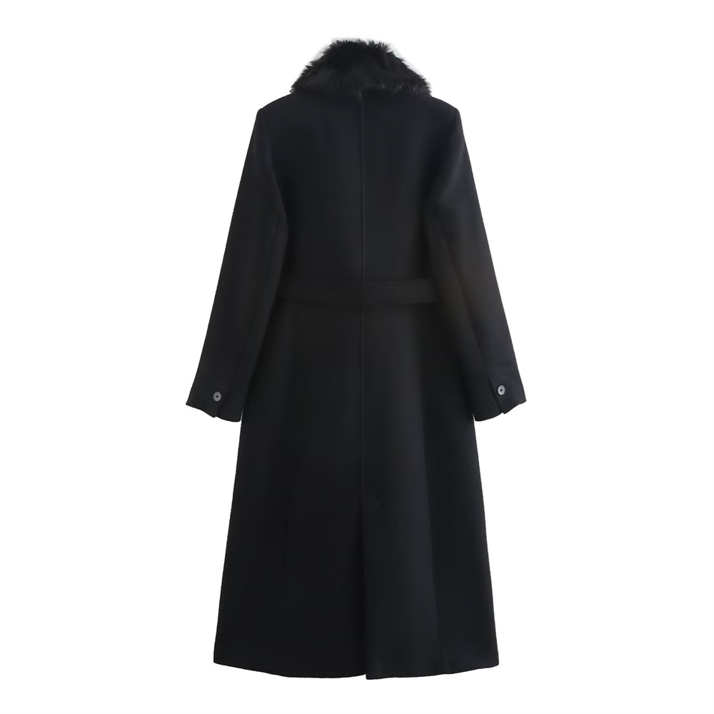 Women's Belt Warm Fur Collar C - đánh giá và giá Wool Coat Peacoat