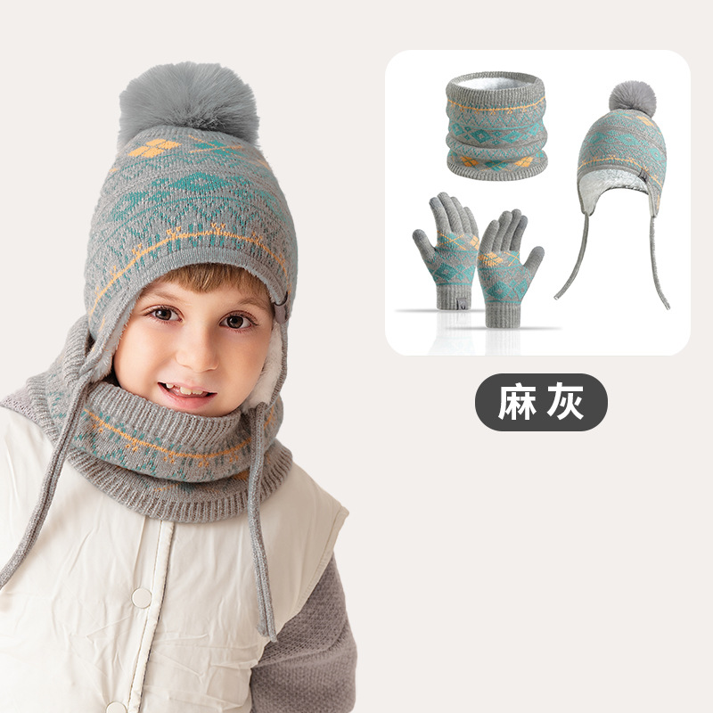 Kids Winter Knitted Beanie Hat - đánh giá và giá Knit Beanie Hat Warm