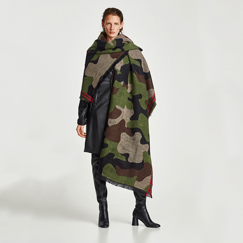 Camouflage Leopard Print Echar - đánh giá và giá Cashmere Pashmina Wrap