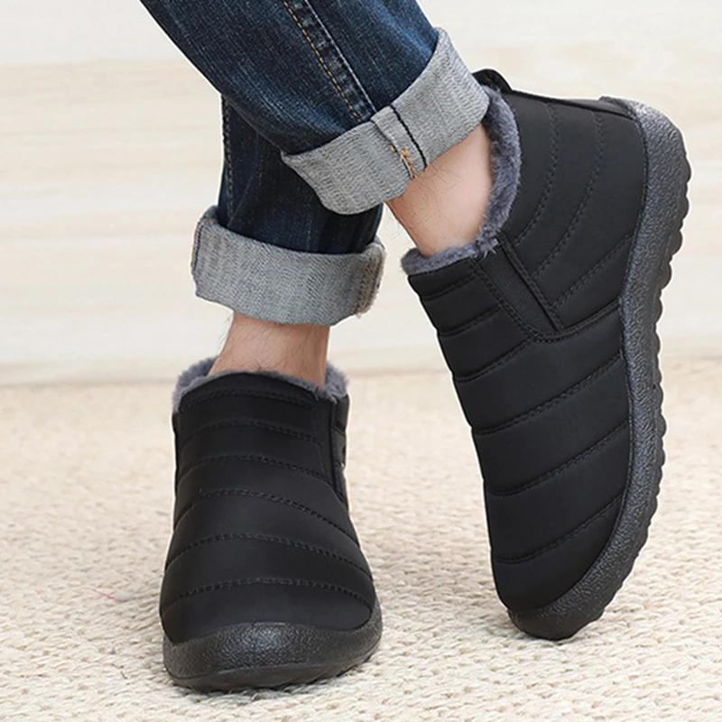 Fashion Men's Snow Boots Ankle - đánh giá và giá Waterproof Winter Boot