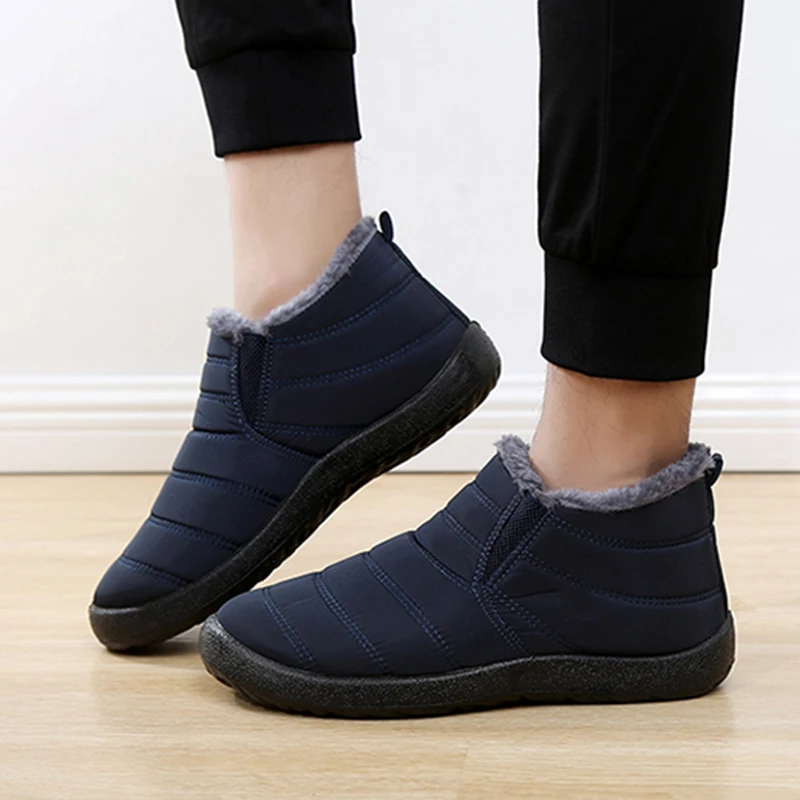Fashion Men's Snow Boots Ankle - đánh giá và giá Waterproof Winter Boot