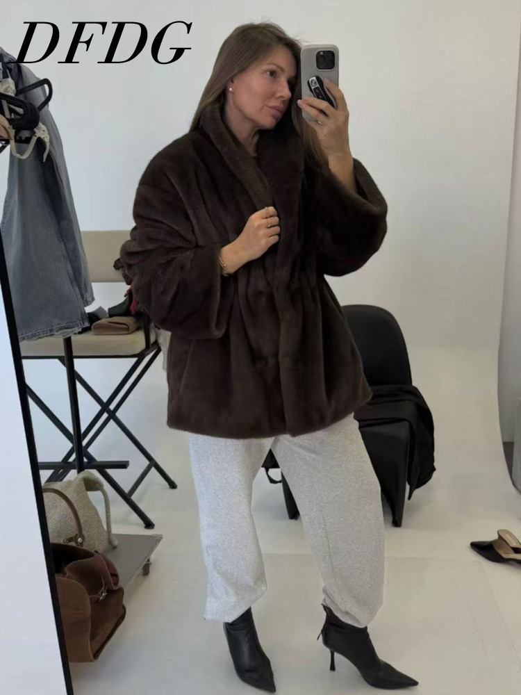 DFDG Women’s 2025 Autumn Winte - đánh giá và giá Wool Coat Peacoat