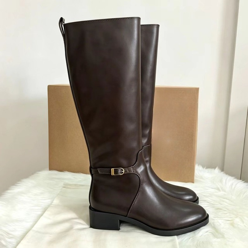 New Vintage Soft Leather Knee  - đánh giá và giá Waterproof Winter Boot
