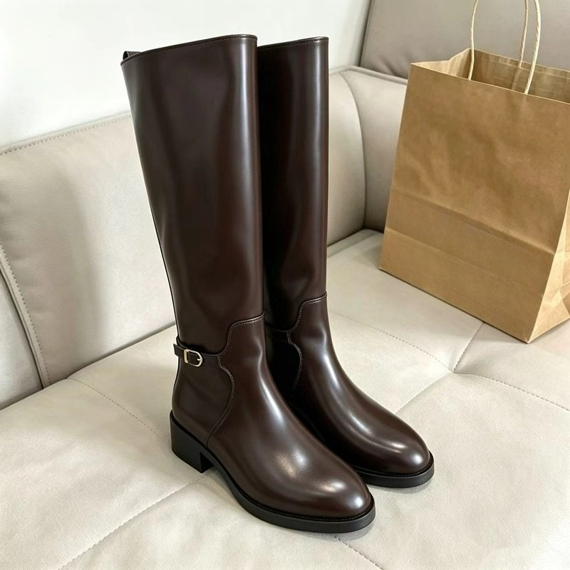 New Vintage Soft Leather Knee  - đánh giá và giá Waterproof Winter Boot
